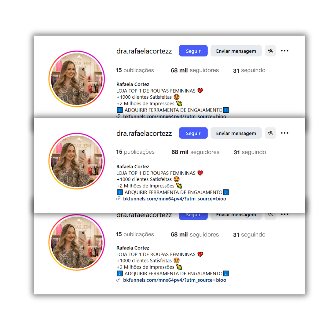 Depois - perfil com mais seguidores